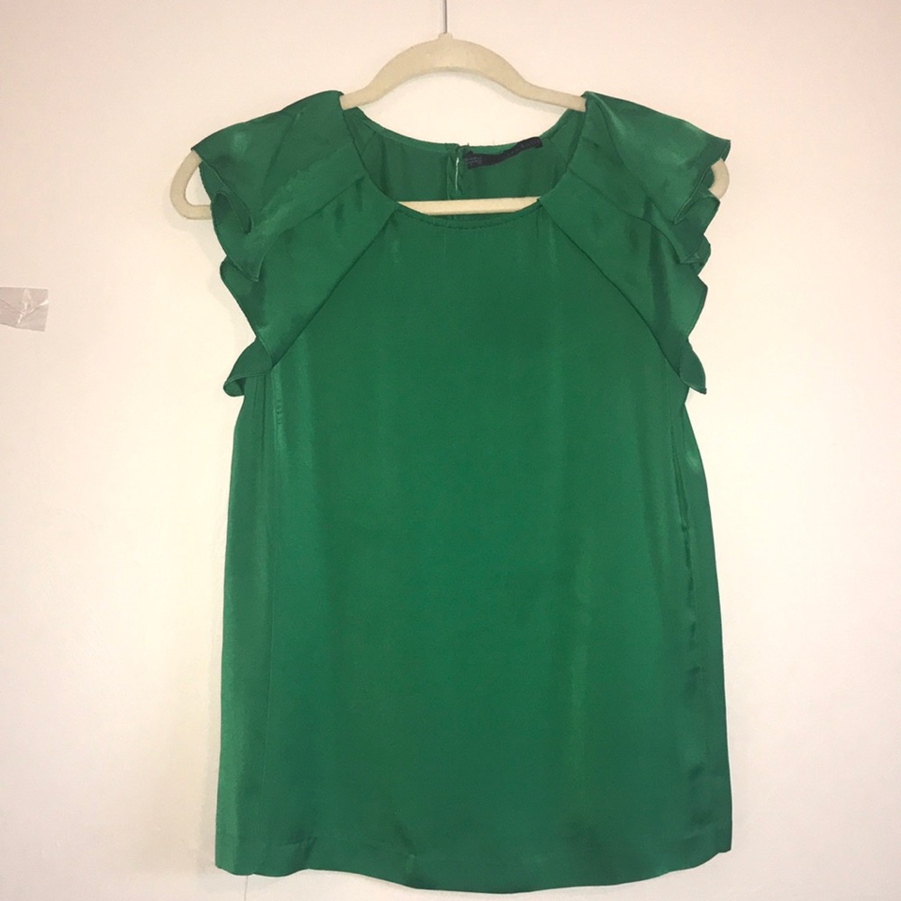 Zara Emerald Green Blouse